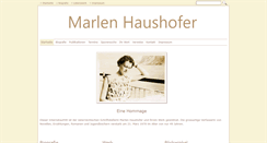 Desktop Screenshot of marlenhaushofer.ch